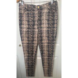 Catamaran Snake Print High-Waisted Skinny Pants Size 9